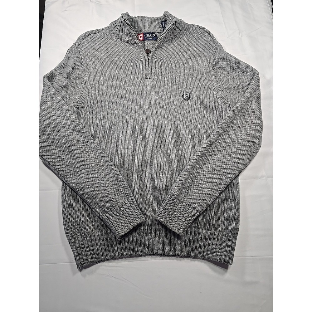 Chaps Ralph Lauren Cable Knit Mock Neck Sweater Old Money Men's M